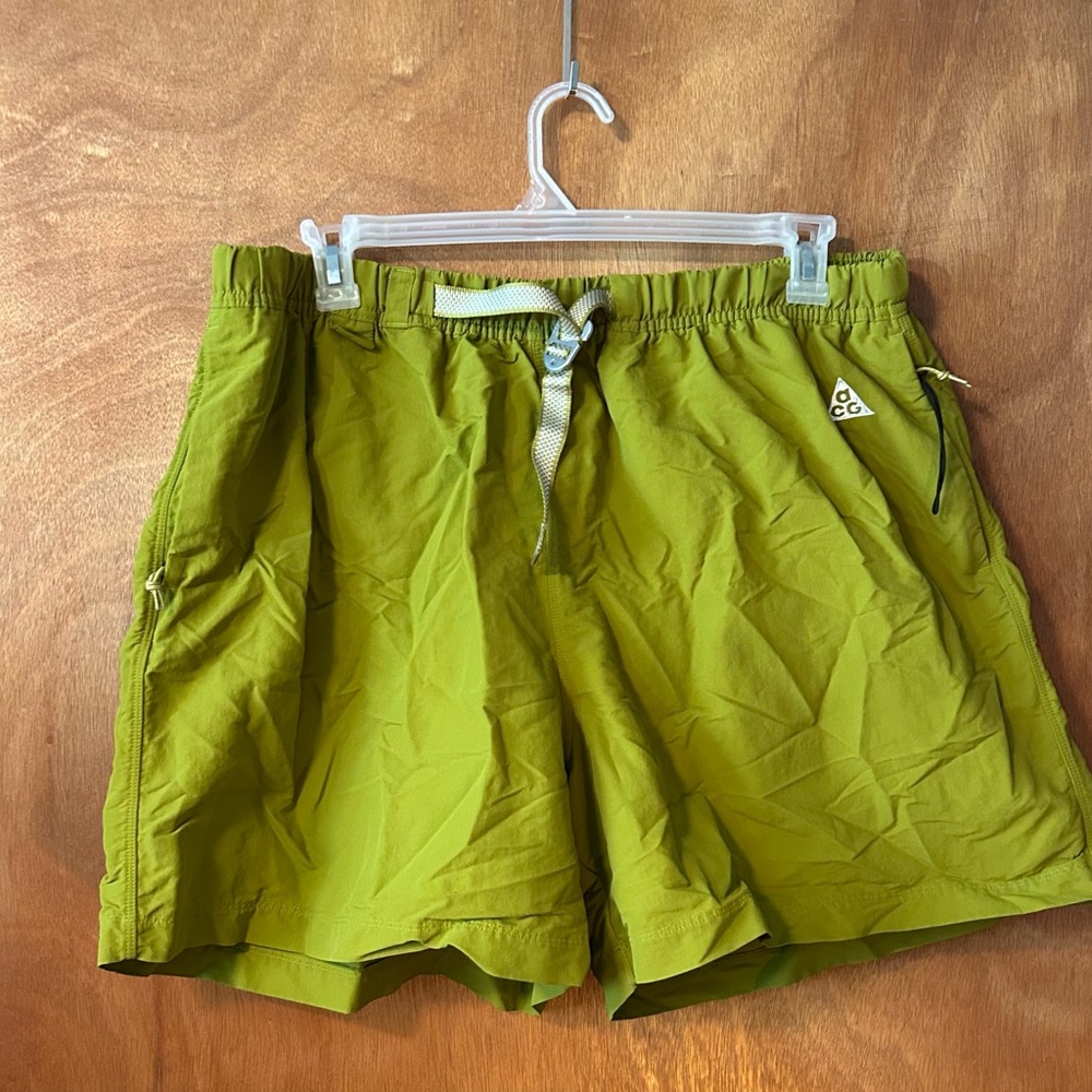 Nike ACG Men's Lime Green Athletic Shorts